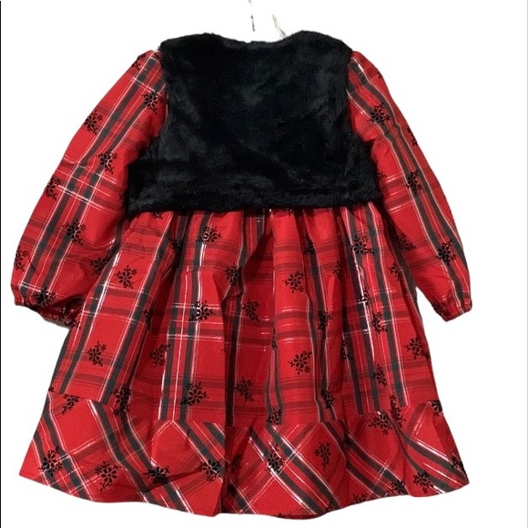 Pippa & Julie 2 Piece Red & Black Plaid Dress Set Size 4 - Picture 2 of 16